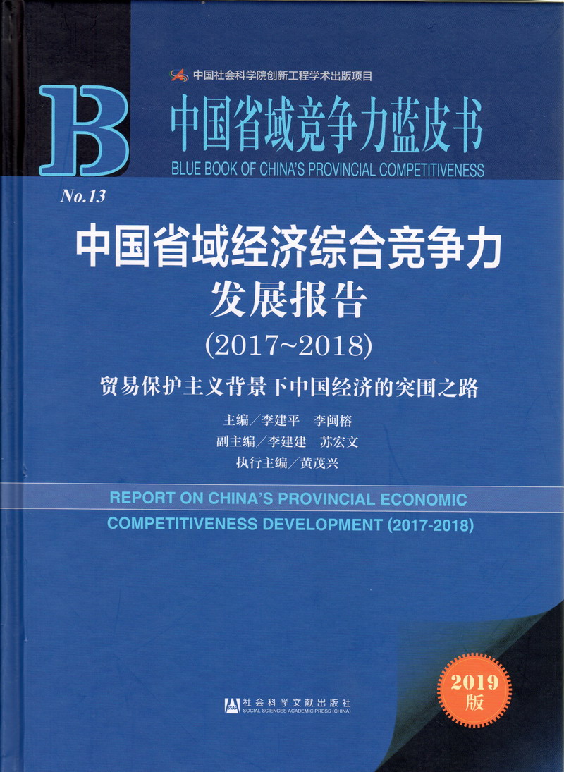 免费看大鸡巴头子操逼中国省域经济综合竞争力发展报告（2017-2018）